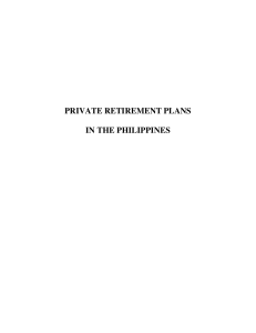 Private Retirement Plans in the Philippines (2005)