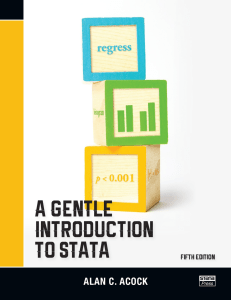 A Gentle Introduction to Stata 5th Edition