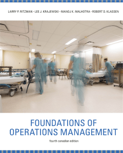 Foundation of Operation Management 