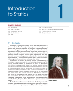 ch 1 Introduction to Statics