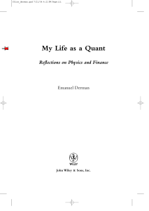 my life as a quant