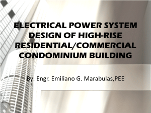 Electrical Power System Design of High-Rise Residential