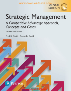 Strategic Management Concepts.16th Edition