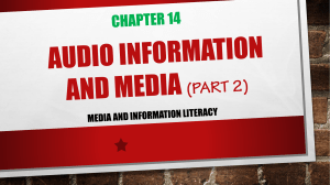 Chapter 14 Audio Information and Media Part 2