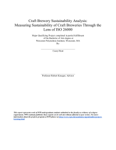 Craft Brewery Sustainability Analysis