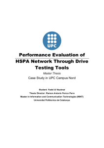 Performance Evaluation of HSPA Network Through Drive Testing Tools-Fadel Al Nuaimat