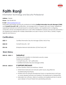Ranji Faith Resume 23