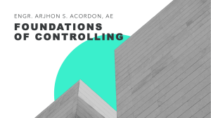 Foundations of Controlling 