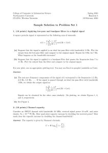 Wireless Networks Problem Set Solution