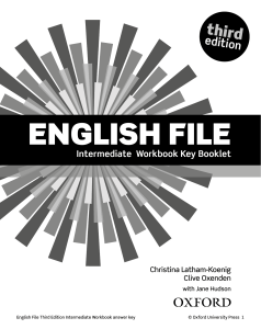 Intermediate Workbook Key Booklet