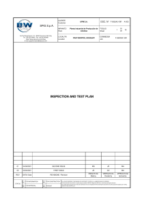 F-5602A21BR-A-503-01 INSPECTION AND TEST PLAN