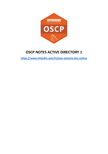 OSCP NOTES ACTIVE DIRECTORY 1