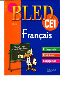BLED - Français CE1 (7-8 Ans)