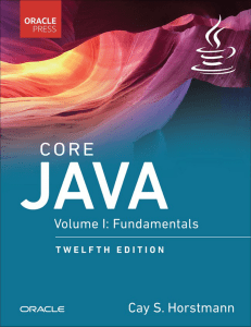 Core Java Volume I Fundamentals Twelfth Edition