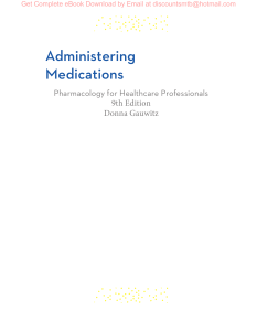 [eBook] [PDF] Administering Medications 9th Edition By Donna Gauwitz