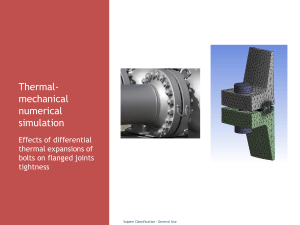 Thermal FEa - Flanged Joint