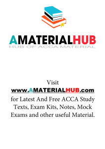 F6 TX -UK - Exam Kit - March 2022 (FA2020)