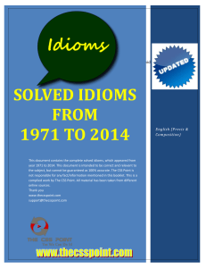 CSS Solved Idioms from 1971 to 2014 - Updated-1-1