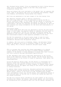 SDF Files in VLSI Design: STA Tools & Back Annotation