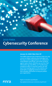 2020 Cybersecurity Conference Brochure