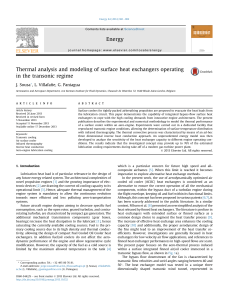 Thermal analysis and modeling of surface heat exchangers operating in the transonic regime