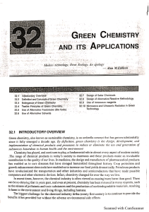 Green Chemistry