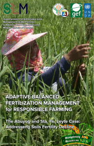 Sustainable Land Management & Balanced Fertilization Report