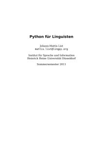 list-2011-lecture-ss-python-for-linguists