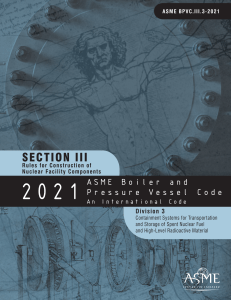 ASME BPVC 2021 Section III Div. 3