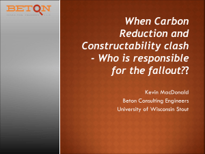 Carbon Reduction and Constructability Clashes and Responsibility