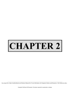 Solution Manual for Vector Mechanics for chapter 2 