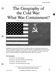 DBQ - What is Containment