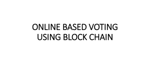 Oth - ONLINE BASED VOTING USING BLOCK CHAIN