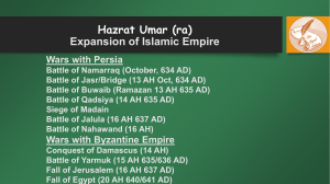 wars of Umar's (ra) time (2)