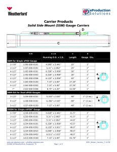 SSM Sensor Carriers 7-14-06