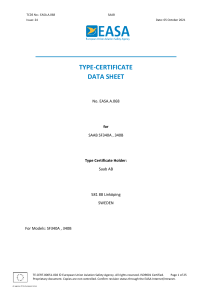 Type Cert (Euro) SF340A and S340B