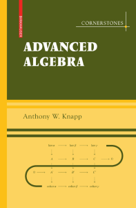 Advanced Algebra  Along with a companion volume Basic Algebra ( PDFDrive )