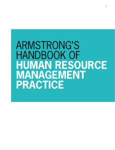 Armstrong s Essential Human Resource Armstrong dan Taylor 2014