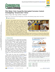 Flint Water Crisis Caused By Interrupted Corrosion Control