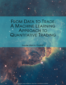 From Data to Trade-A Machine Learning Approach to Quantitative Trading