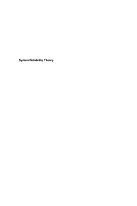 Marvin Rausand  Arnljot H yland  Anne Barros - System Reliability Theory  Models, Statistical Methods, and Applications (2021, Wiley) - libgen.li