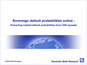 Credit default swap calculations from Deutsche Bank