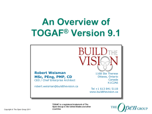 TOGAF 9.1  Overview