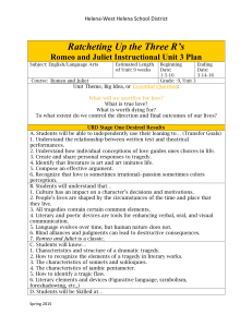 Grade 9 Unit 3 Instructional Unit Plan