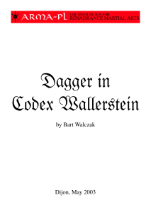 Codex Wallerstein dagger by Bart Walczak