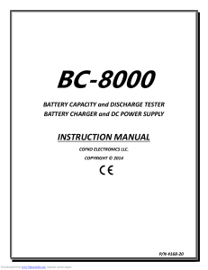 BC 8000 Ops Manual