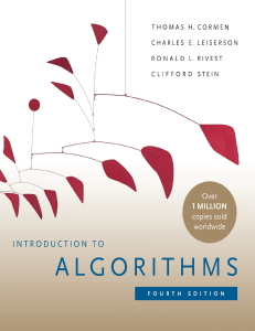 Introduction to Algorithms Textbook, 4th Edition