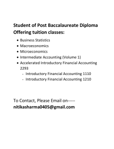 Student of Post Baccalaureate Diploma Offering tuition classes