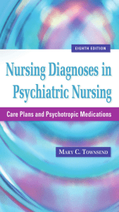 Nursing Diagnoses in Psychiatric Nursing Care Plans and Psychotropic Medications