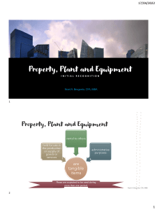 Discussion File Property, Plant and Equipment